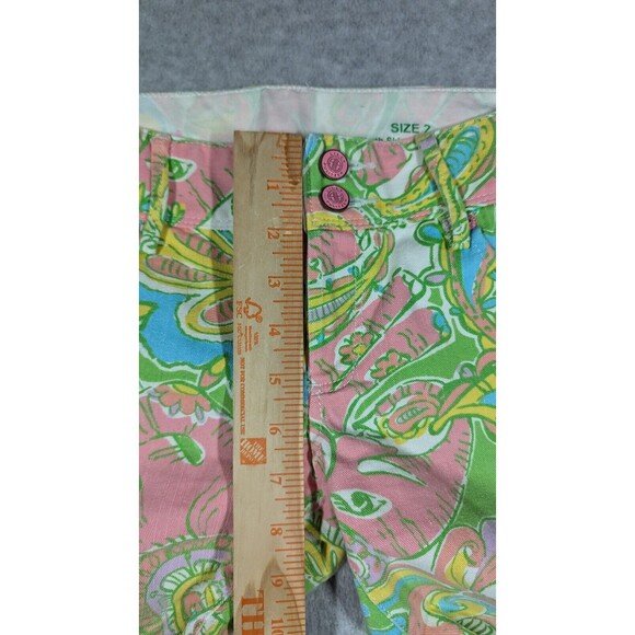 Lilly Pulitzer Women Jeans Size 2 Worth Skinny Mini Zip Ankle Paisley Elephant - Picture 6 of 14